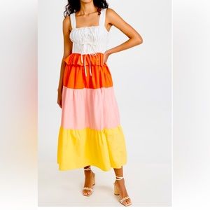 Colorblocked Dress by English Factory - Small- NWT